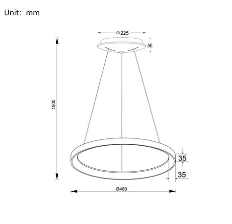 Pakabinamas Led Dimeriuojamas Viestuvas Omega W K Triac Whi