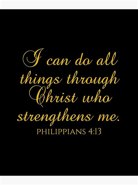 I Can Do All Things Through Christ Who Strengthens Me Bible Verse