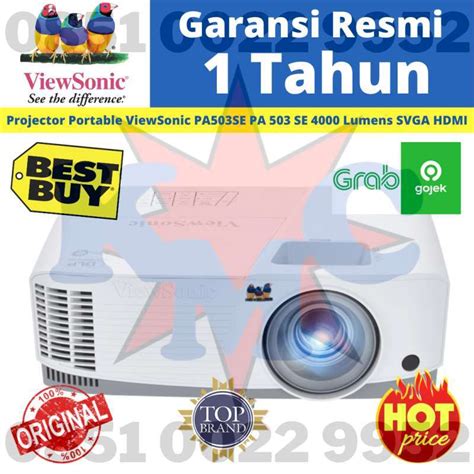 Jual VIEWSONIC Projector PA503SE 4000 ANSI SVGA HDMI VGA Di Seller