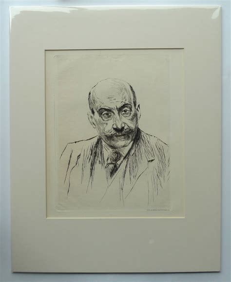 Max Liebermann Etching Self Portrait 1914 By Liebermann Max 1914