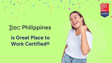 Ttec Philippines Is Great Place To Work Certified Youtube