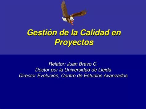 PPT Gestión de la Calidad en Proyectos PowerPoint Presentation free