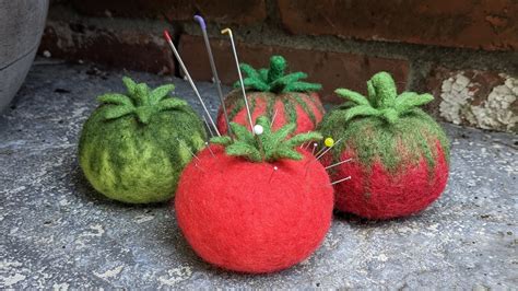 Needle Felt A Tomato For Beginners Youtube