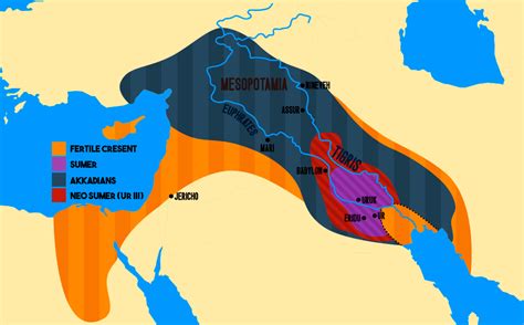 Sumer Mesopotamia Map