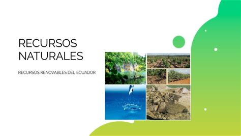 Recursos Naturales Renovables Del Ecuador