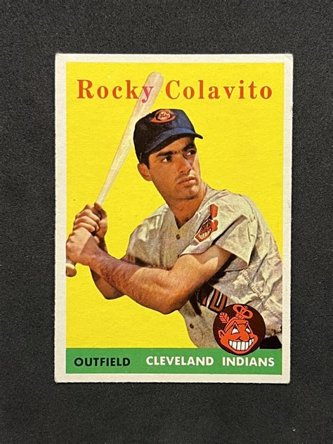 1958 Topps 368 ROCKY COLAVITO Cleveland Indians EX EBay