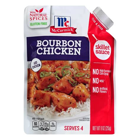 McCormick Skillet Sauce Bourbon Chicken - Shop Sauces & Marinades at H-E-B