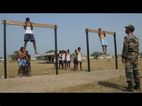 Indian Army Physical Fitness Test Pull Ups Chin Ups YouTube