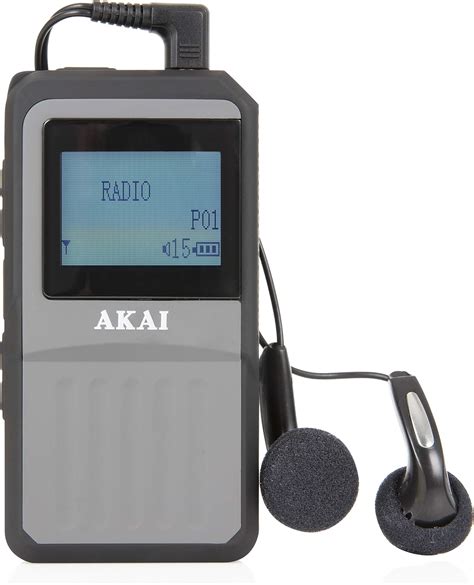 Akai A61027 Pocket DAB FM Radio With LCD Display Built In Rechargeable