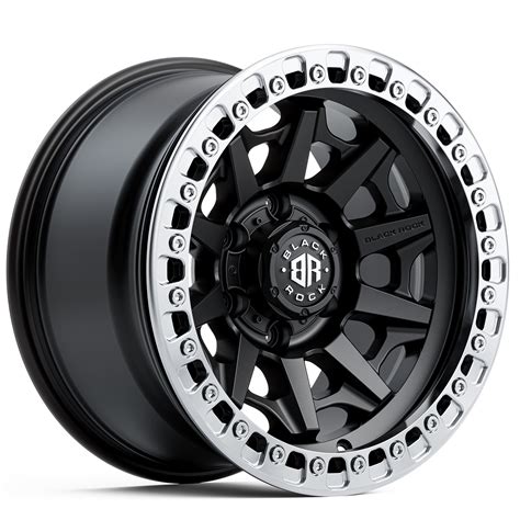 BEADLOCK RIMS BLACK ROCK CAGE SATIN BLACK 17X9 6X139 7