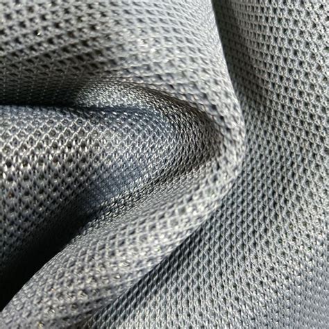 Polyester Single Layer Mesh Fabric Laminated With Colored Mesh At The