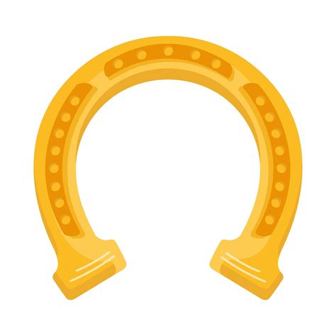 golden horseshoe, lucky symbol 6166410 Vector Art at Vecteezy