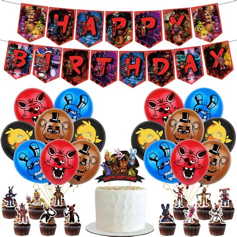 Buy Birthday Party Supplies For Five Nights At Freddy S Party