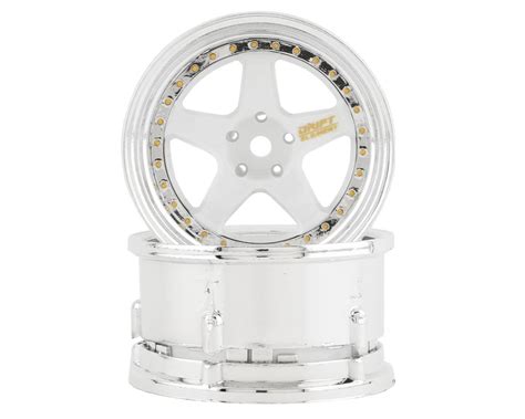 Ds Racing Drift Element Spoke Drift Wheels White Chrome W Gold