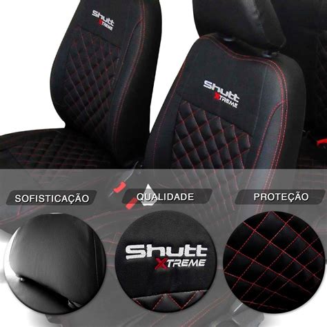 Jogo Capa Banco Novo Uno 15 A 19 Couro Shutt Xtreme Rs Gtr