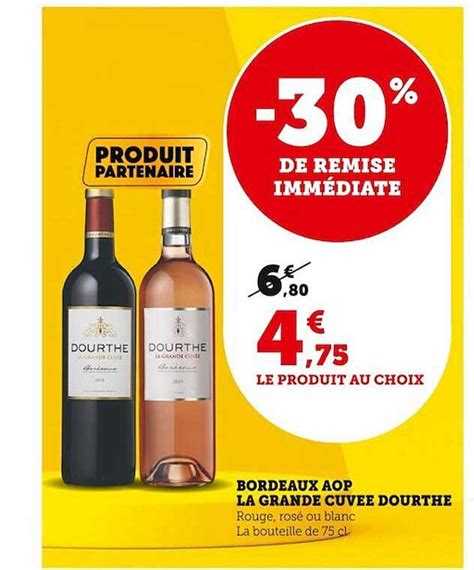 Promo Bordeaux Aop La Grande Cuvée Dourthe chez U Express iCatalogue fr