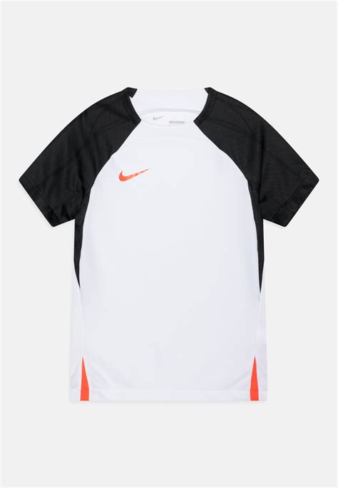 Nike Performance Df Strike Unisex Sports T Shirts White Black