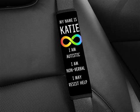 Autism Neurodivergent Seatbelt Cover Personalized To Meet Your Needs