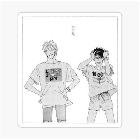 A Happy Summer Banana Fish Sticker For Sale By Kaikai2y5 Redbubble