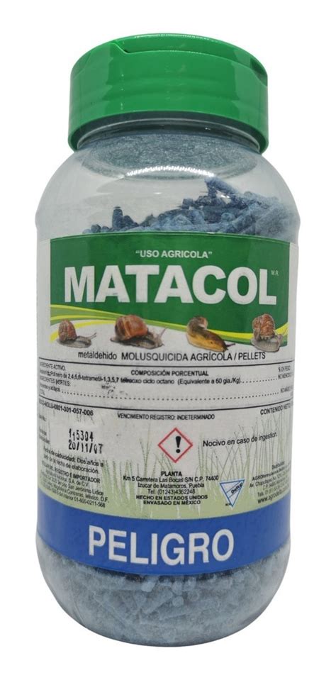 Matacol Molusquicida Pellets Mata Babosas Caracoles 500 Gr Envío gratis