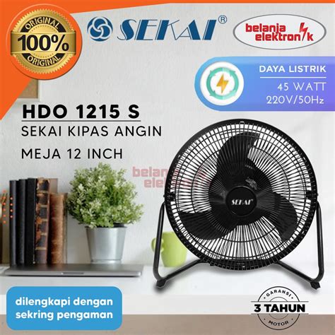 Jual Kipas Angin Meja Sekai Hdo High Velocity Inch Desk Fan