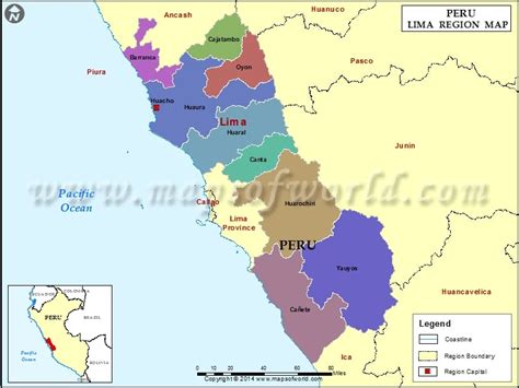 Lima Peru Districts Map