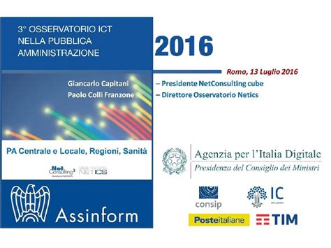 3 Osservatorio ICT Nella Pubblica Amministrazione 1 Obiettivi