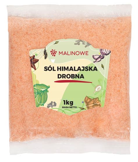 SÓL HIMALAJSKA DROBNA 1kg RÓŻOWA DROBNOZIARNISTA NATURALNA PREMIUM