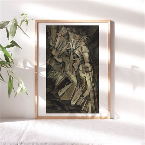 Marcel Duchamp Nude Descending a Staircase No Bathroom Wall Décor Premium Canvas
