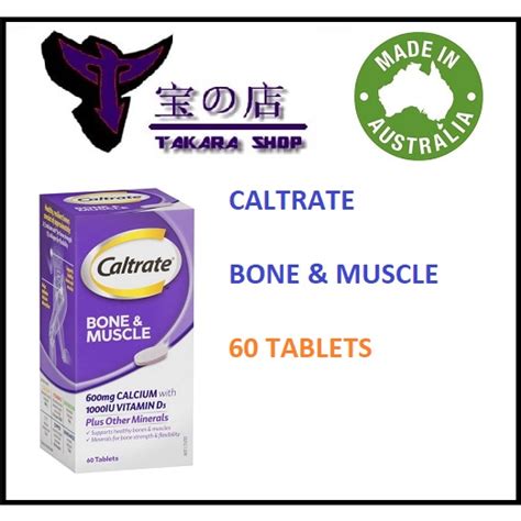 Jual Caltrate Bone And Muscle 600mg With Vitamin D3 1000iu 60 Tablets