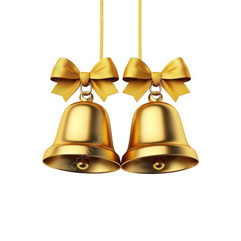 Christmas Golden Bells Christmas Bell Gold Png Transparent Image And