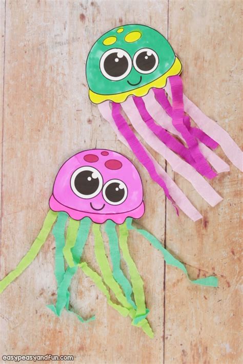 Jelly Fish Craft Template