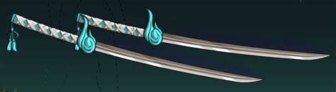 Dual Enchanted Kitsune Katana 0 Ac Aqw