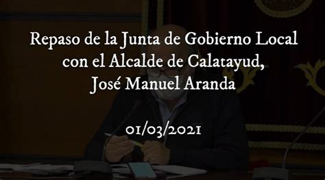 V Deo Repaso De La Junta De Gobierno Local Con El Alcalde De