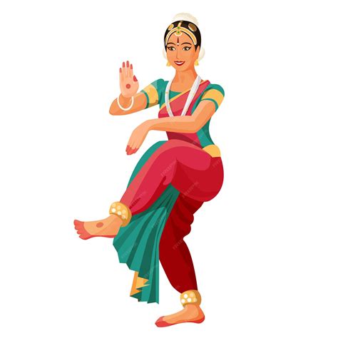 Premium Vector Bharatanatyam Or Bharathanatiyam Woman Dancer Ilustration