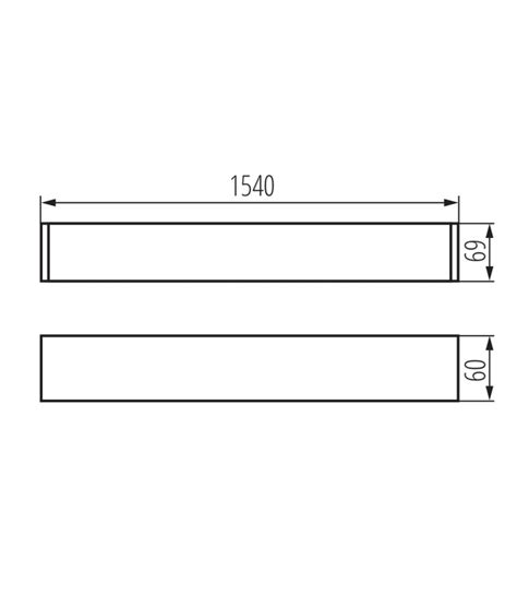 Oprawa Liniowa Pod Tuby LED T8 ALIN 4LED 1530mm NT G13 Czarny Kanlux