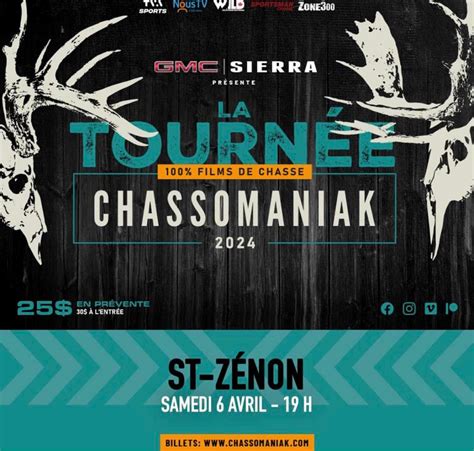 Tournée Chassomaniak 2024 Municipalité de Saint Zénon