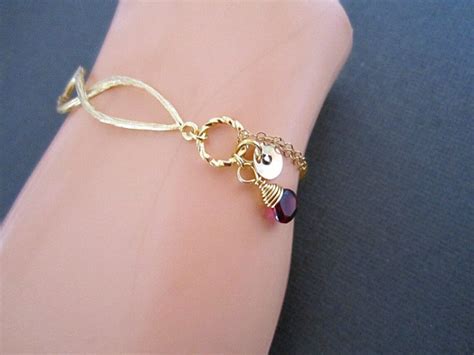 Infinity Bracelet Birthstone Bracelet Best Friend Bracelet Etsy