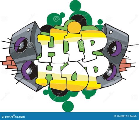 Hip Hop Graffiti Design Stock Vector Illustration Of Vinyl 17426812