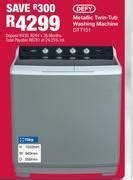 Defy Kg Metallic Twin Tub Washing Machine Dtt Offer At Ok Furniture