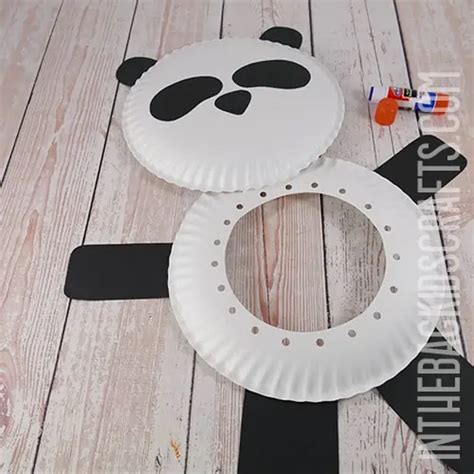 Paper Plate Panda Craft (with FREE Craft Template) • In the Bag Kids ...