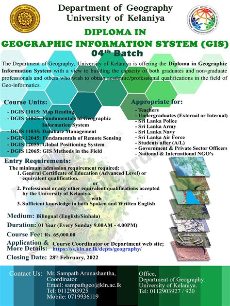 Diploma In Geographic Information Systems Gis 2022 University Of