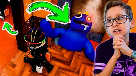 Roblox Monstro Azul Bab O Do Rainbow Friends Games Youtube