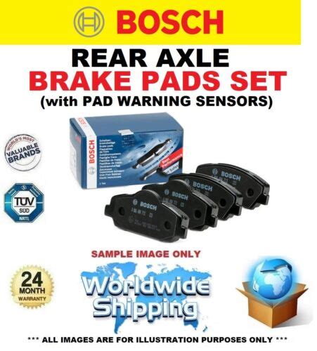 Rear Axle BRAKE PADS With SENSORS SET For BMW X4 G02 F98 M40 I XDrive