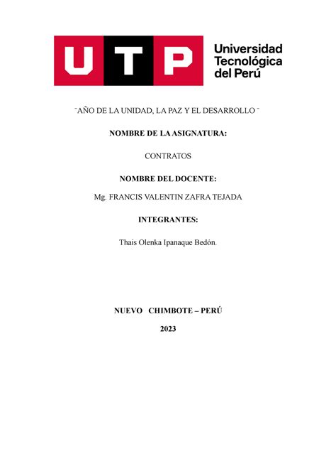 Tarea 6 Contratos Espero Les Sirva De Mucha Ayuda Este Trabajo