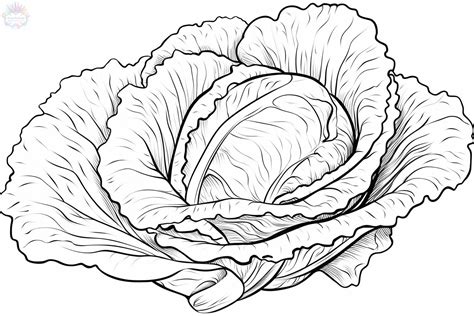 Lettuce Coloring Pages