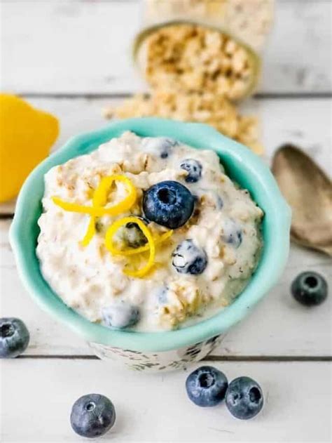 Lemon And Blueberry Overnight Oats Thm E Recipe Oh Sweet Mercy