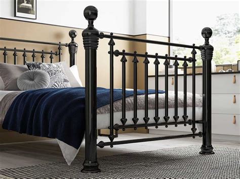 Hugo Nickel Metal Bed Frame Furnitureco