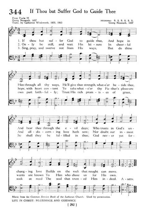 Hymn History If Thou But Suffer God To Guide Thee Pender Blog