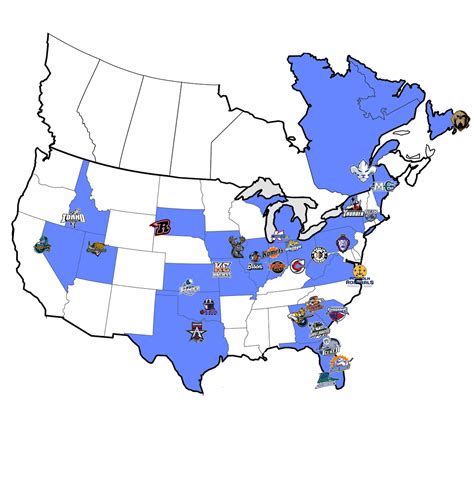 Official Site of The ECHL | 2023-24 Team Map